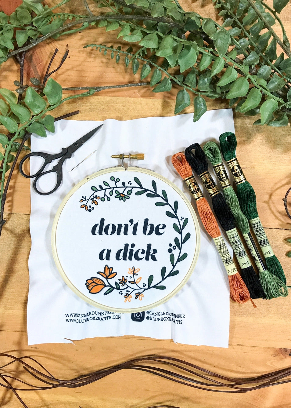 Don't Be A Dick- DIY Embroidery Kit