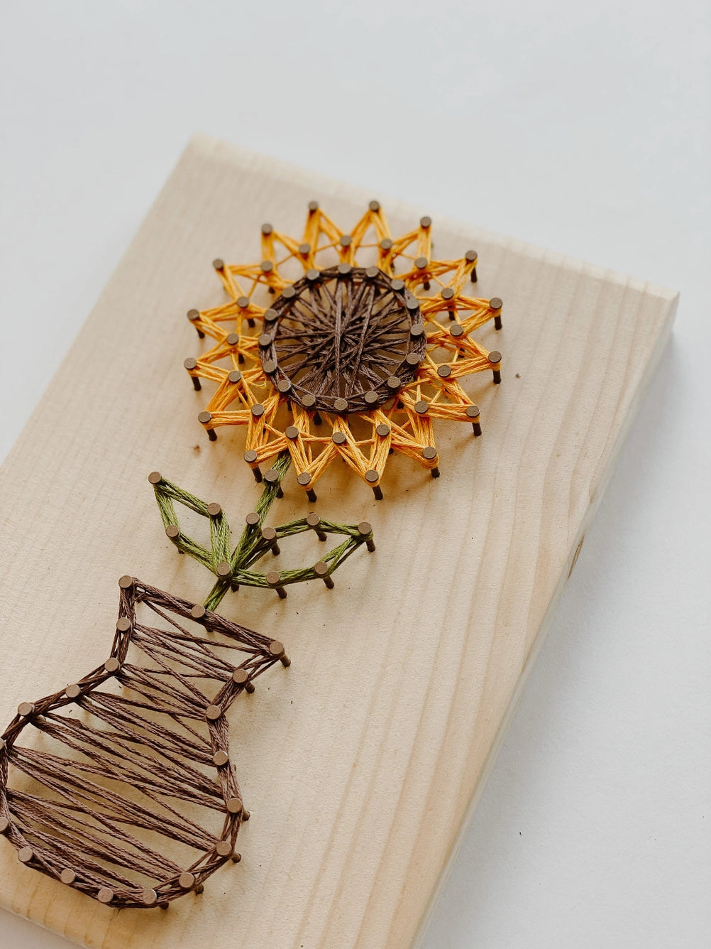 Sunflower DIY String Art Kit