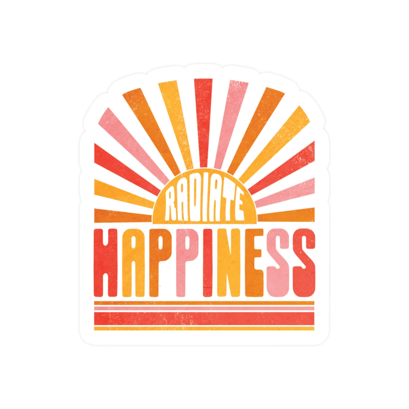 Radiate Happiness Sticker