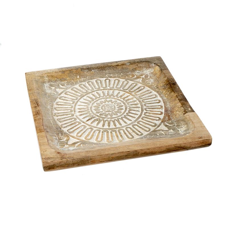 Mandala Wood Tray