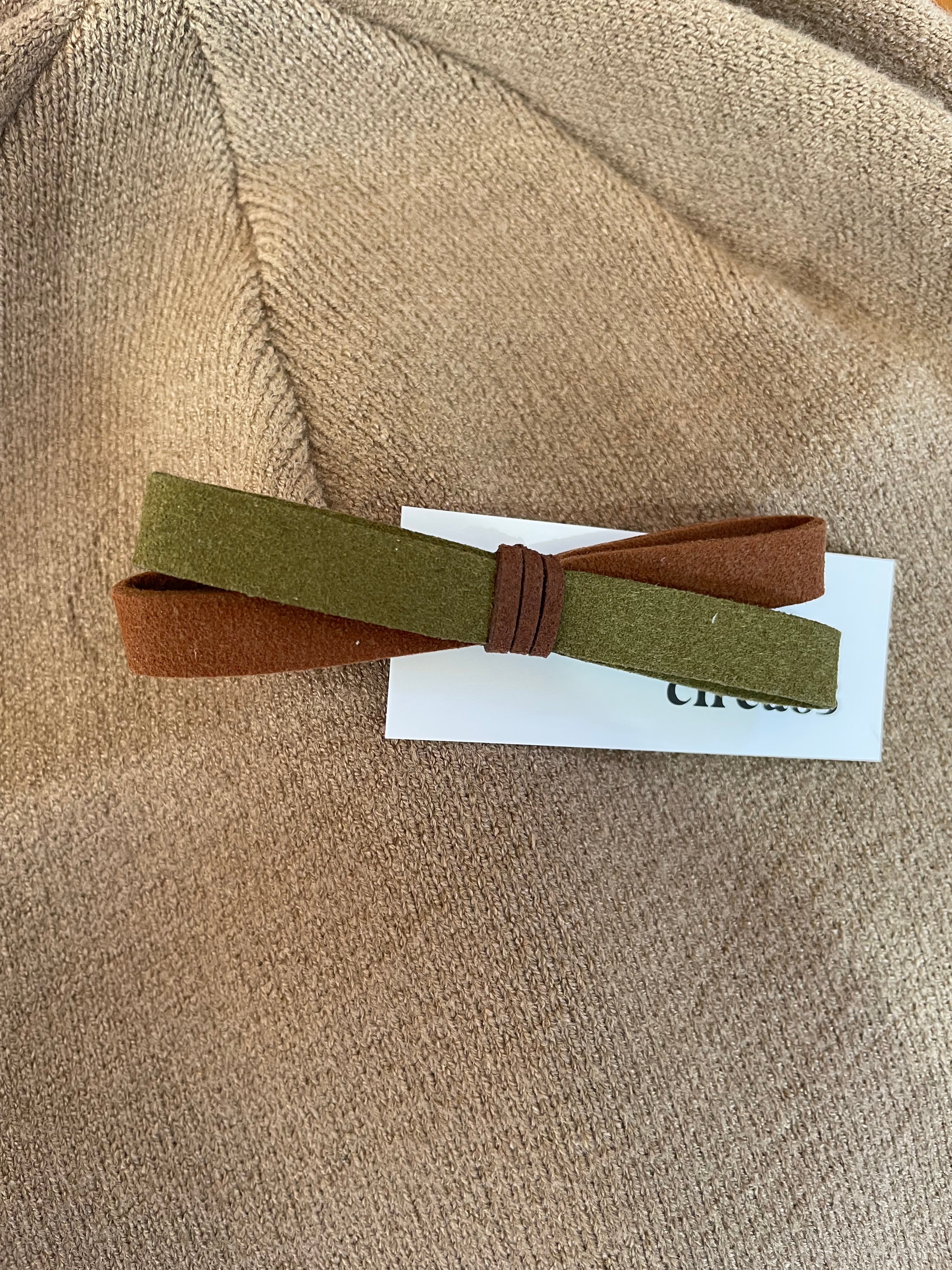 Leather Hair Clips